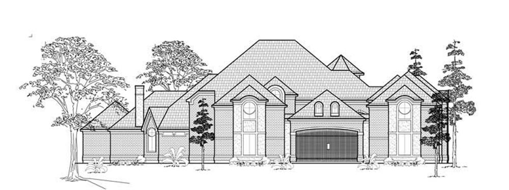 Luxury home (ThePlanCollection: Plan #134-1303)