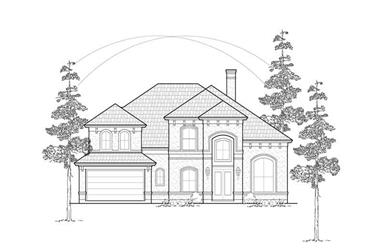 3-Bedroom, 3560 Sq Ft Luxury House Plan - 134-1318 - Front Exterior