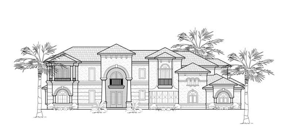 Luxury home (ThePlanCollection: Plan #134-1332)