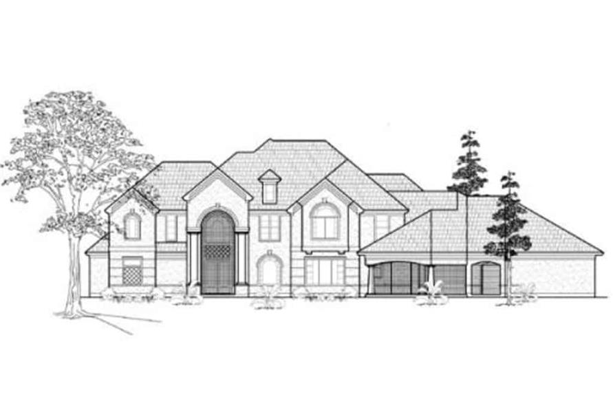 134-1335: Home Plan Front Elevation