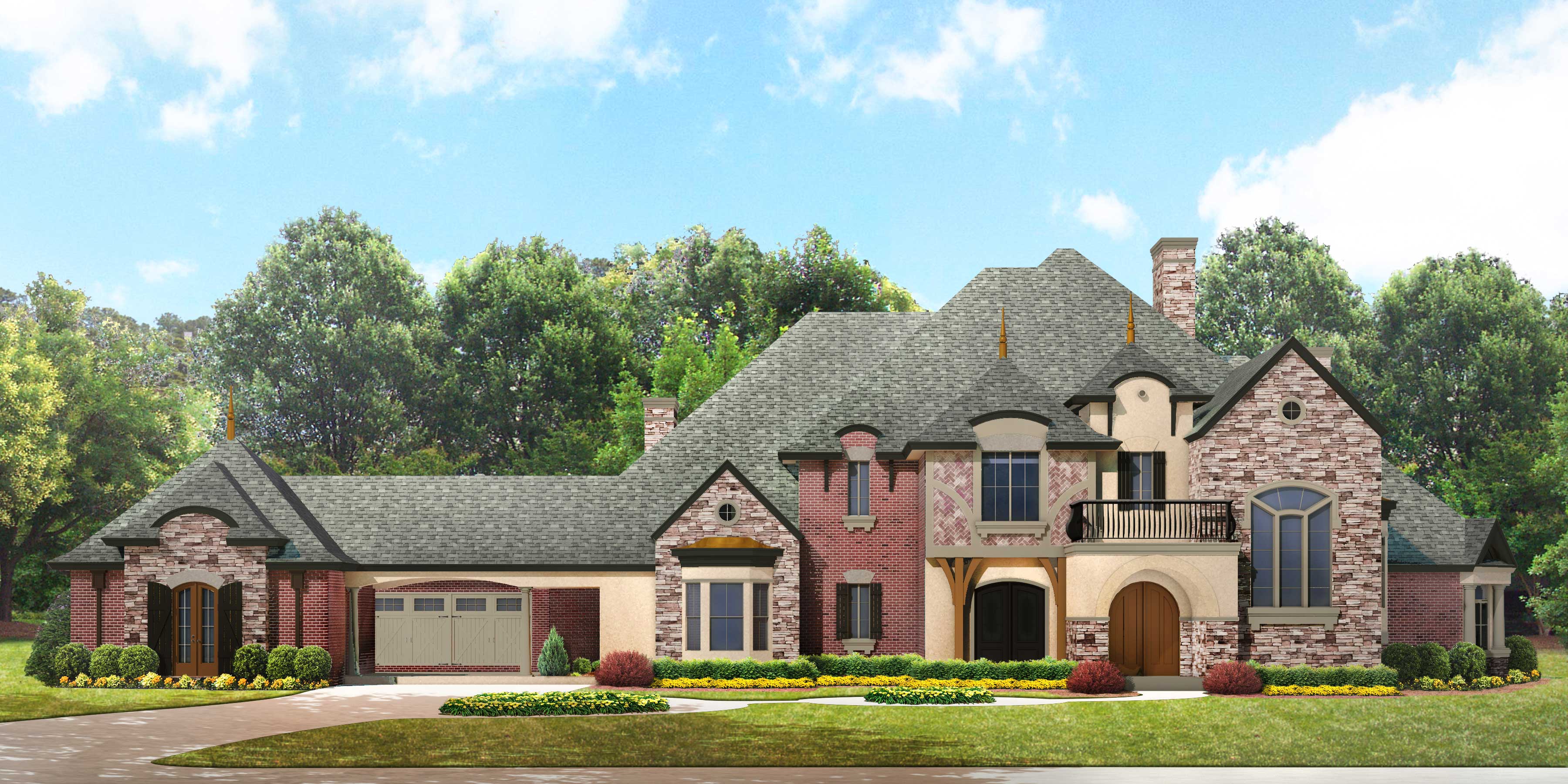  European  Manor House  Plan  134 1350 4 Bedrm 5303 Sq Ft 