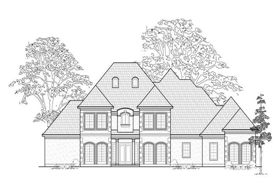 Luxury home (ThePlanCollection: Plan #134-1354)