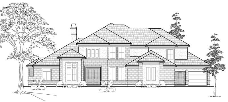 Luxury home (ThePlanCollection: Plan #134-1360)