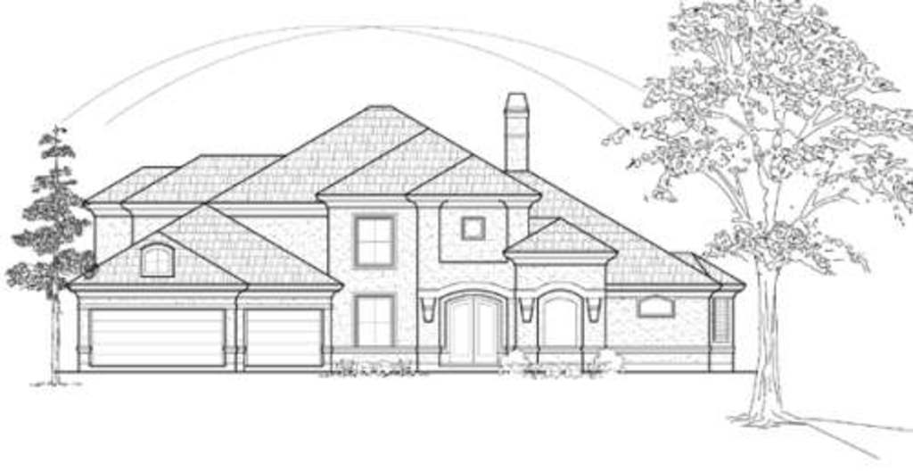 Home Plan Front Elevation of this 3-Bedroom,4193 Sq Ft Plan -134-1364