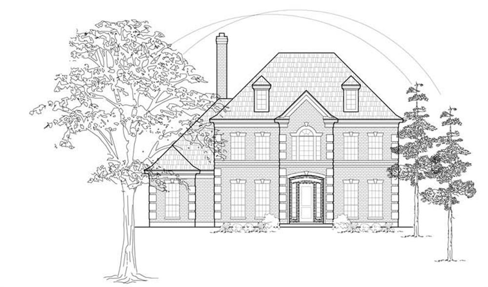 Luxury home (ThePlanCollection: Plan #134-1371)