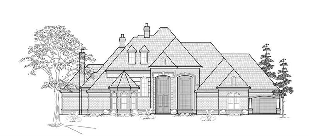 Luxury home (ThePlanCollection: Plan #134-1372)