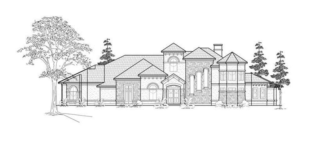 Luxury home (ThePlanCollection: Plan #134-1385)