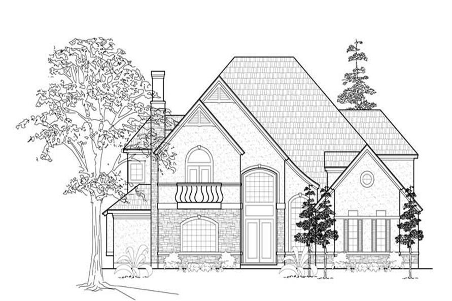 134-1404: Home Plan Front Elevation