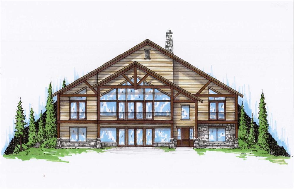 color rendering of this house plan