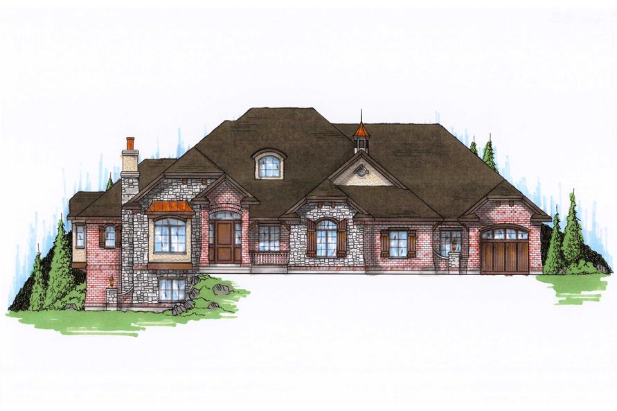 Front Elevation of this house plan