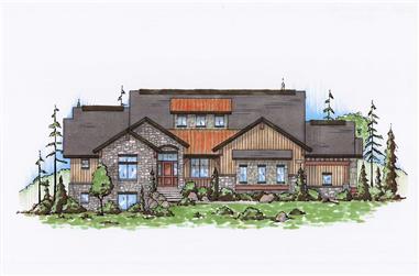 5-Bedroom, 2648 Sq Ft Country House Plan - 135-1056 - Front Exterior
