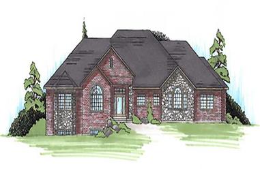 2-Bedroom, 2430 Sq Ft Ranch House Plan - 135-1108 - Front Exterior