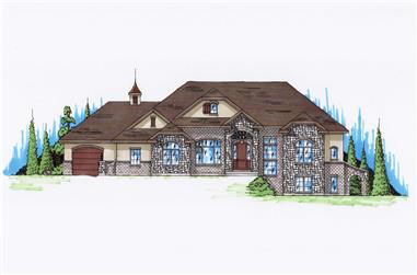 5-Bedroom, 2247 Sq Ft Ranch House Plan - 135-1139 - Front Exterior
