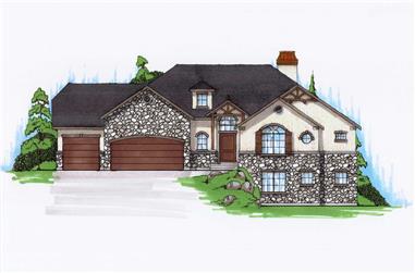 4-Bedroom, 2186 Sq Ft Country Home Plan - 135-1155 - Main Exterior