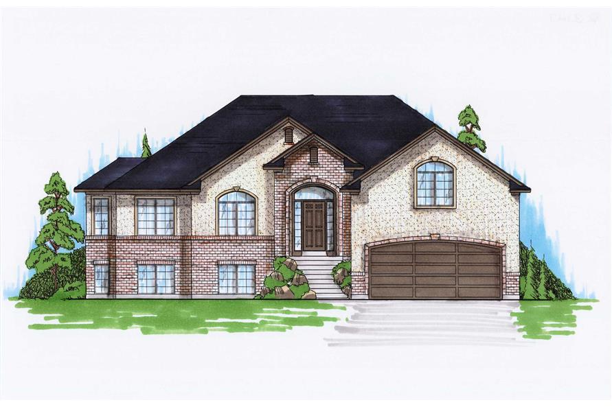 Color Rendering of this house plan
