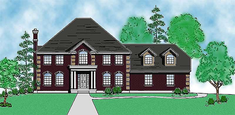 Country home (ThePlanCollection: Plan #135-1178)