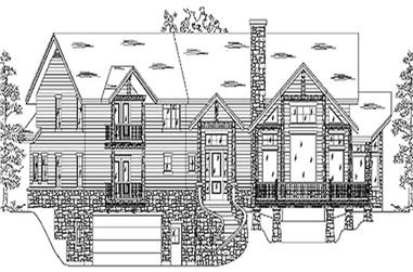 3-Bedroom, 2853 Sq Ft Country House Plan - 135-1181 - Front Exterior
