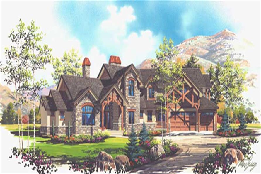 Luxury House Plans VH-TS5421 color rendering.
