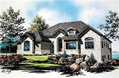 5-Bedroom, 2552 Sq Ft Country Home Plan - 135-1332 - Main Exterior