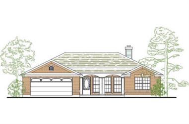 3-Bedroom, 1295 Sq Ft Small House Plans - 136-1021 - Main Exterior