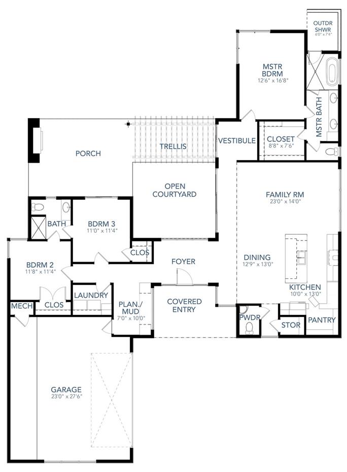 3 Bedrm, 2002 Sq Ft Contemporary House Plan #136-1036 Img#42 3 Bedrm, 2002 Sq Ft Contemporary House Plan #136-1036
