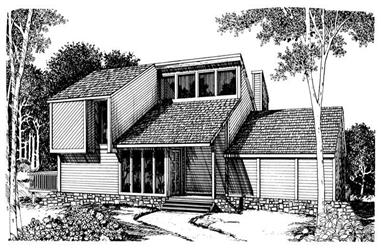 3-Bedroom, 3249 Sq Ft Contemporary House Plan - 137-1012 - Front Exterior
