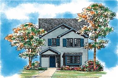 3-Bedroom, 1445 Sq Ft Country House Plan - 137-1016 - Front Exterior