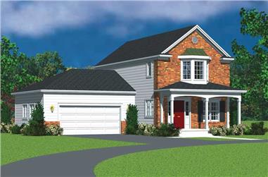 3-Bedroom, 1415 Sq Ft Country Home Plan - 137-1111 - Main Exterior