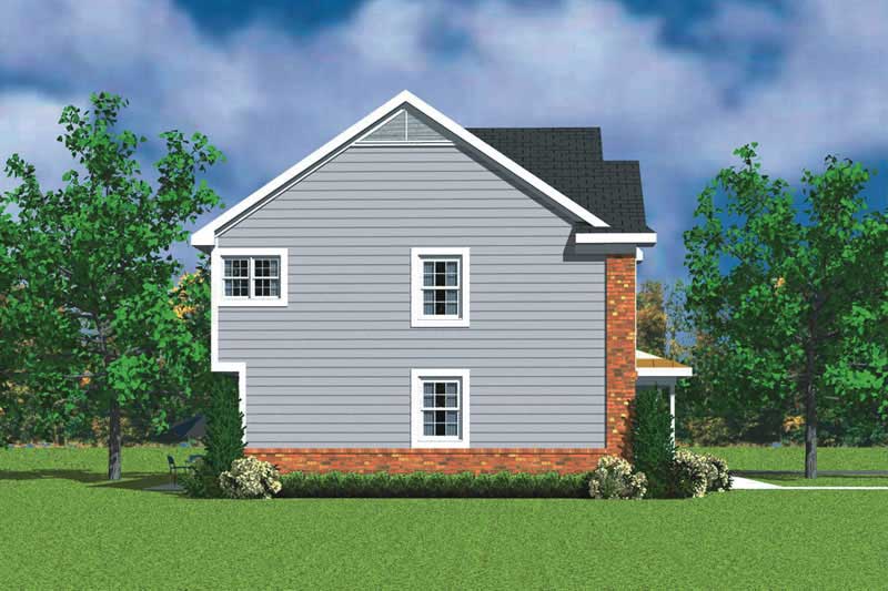 Home Plan Left Elevation of this 4-Bedroom,2359 Sq Ft Plan -137-1112