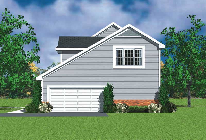 Home Plan Right Elevation of this 4-Bedroom,2359 Sq Ft Plan -137-1112