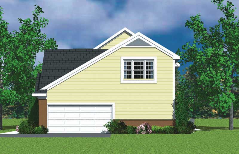 Home Plan Right Elevation of this 4-Bedroom,2391 Sq Ft Plan -137-1113