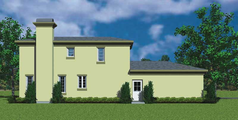 Home Plan Left Elevation of this 3-Bedroom,2091 Sq Ft Plan -137-1119