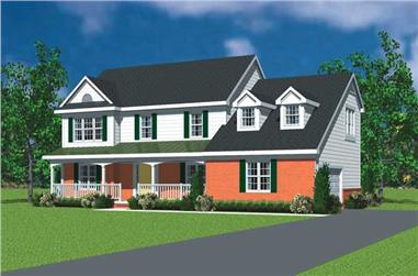 4-Bedroom, 2359 Sq Ft Country Home Plan - 137-1120 - Main Exterior