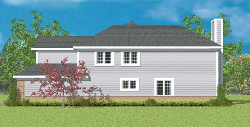 Home Plan Right Elevation of this 3-Bedroom,2308 Sq Ft Plan -137-1132