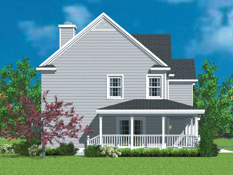 Home Plan Left Elevation of this 3-Bedroom,2384 Sq Ft Plan -137-1142