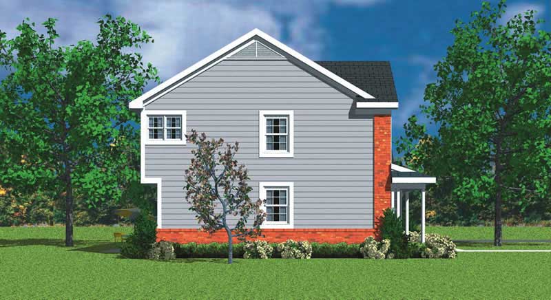 Home Plan Left Elevation of this 3-Bedroom,2331 Sq Ft Plan -137-1145