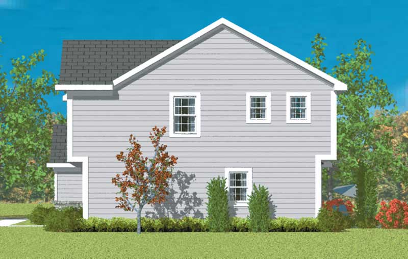 Home Plan Right Elevation of this 3-Bedroom,2024 Sq Ft Plan -137-1214