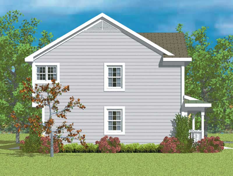 Home Plan Left Elevation of this 3-Bedroom,2299 Sq Ft Plan -137-1218
