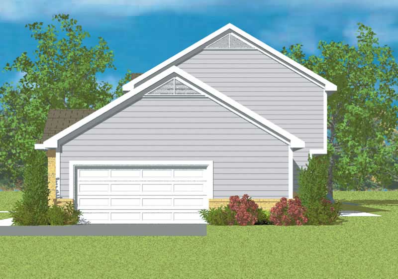 Home Plan Right Elevation of this 3-Bedroom,2299 Sq Ft Plan -137-1218