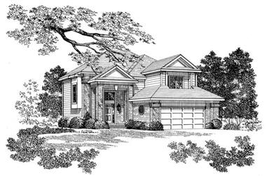 4-Bedroom, 2513 Sq Ft Traditional House Plan - 137-1222 - Front Exterior