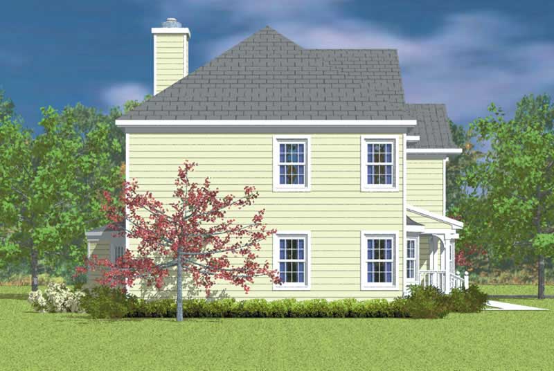 Home Plan Right Elevation of this 3-Bedroom,2396 Sq Ft Plan -137-1224
