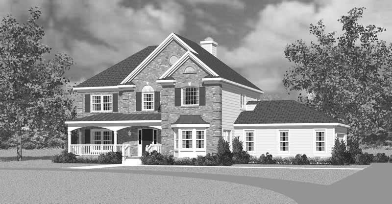 Home Plan Front Elevation of this 3-Bedroom,2405 Sq Ft Plan -137-1225