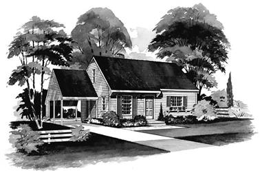 4-Bedroom, 1200 Sq Ft Southern House Plan - 137-1233 - Front Exterior