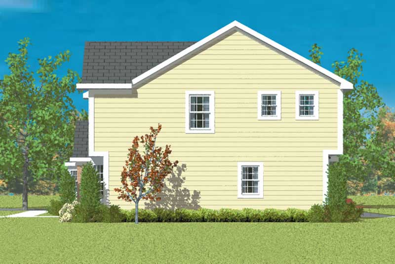 Home Plan Right Elevation of this 3-Bedroom,2037 Sq Ft Plan -137-1241