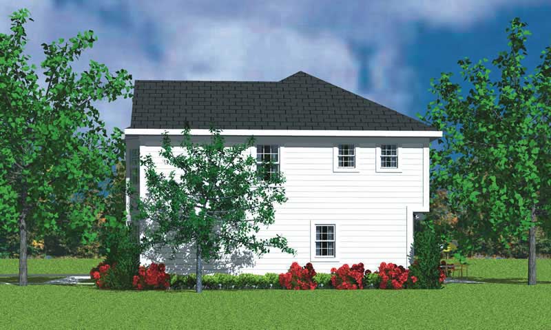 Home Plan Right Elevation of this 3-Bedroom,2271 Sq Ft Plan -137-1242