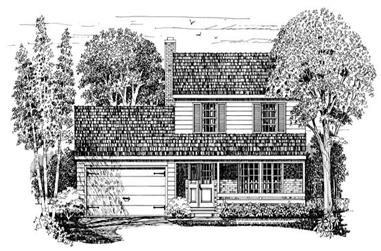 3-Bedroom, 1705 Sq Ft Country House Plan - 137-1265 - Front Exterior