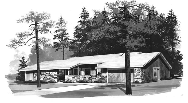 Contemporary home (ThePlanCollection: Plan #137-1268)