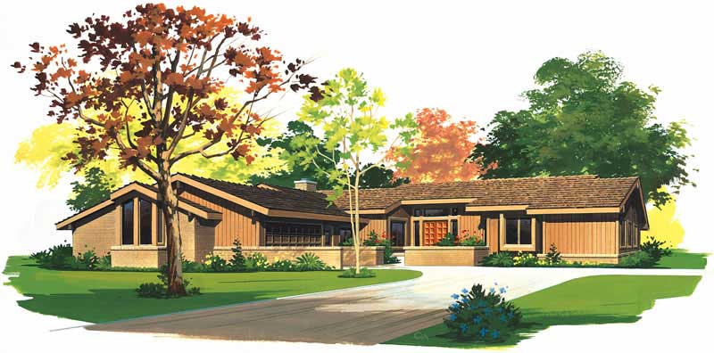 Contemporary home (ThePlanCollection: Plan #137-1269)