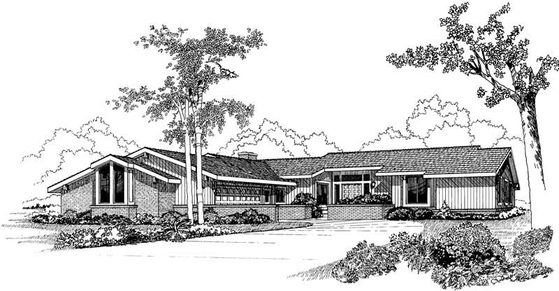 Front View of this 3-Bedroom, 2758 Sq Ft Plan - 137-1269