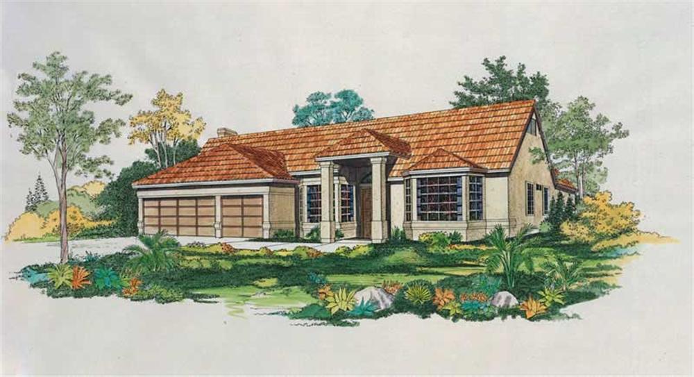 Country home (ThePlanCollection: Plan #137-1270)